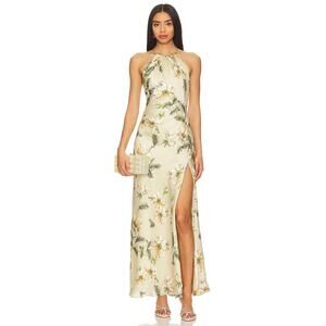 ASTR the Label Elynor maxi Dress in Gold Floral